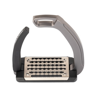 Estribo Rel-X Easy braço modelado Titânio Cinzento
