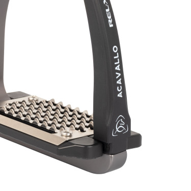Estribo Rel-X Easy braço modelado Titânio Cinzento