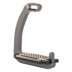 Estribo Rel-X Easy braço modelado Titânio Cinzento
