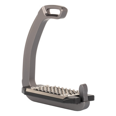 Estribo Rel-X Easy braço modelado Titânio Cinzento