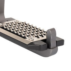 Estribo Rel-X Easy braço modelado Titânio Cinzento