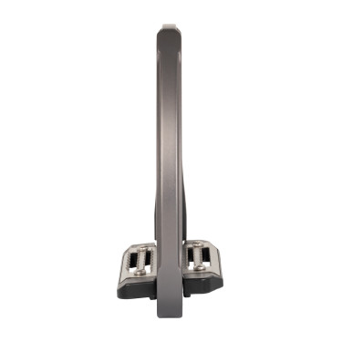 Estribo Rel-X Easy braço modelado Titânio Cinzento