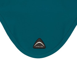 Touca em tecido técnico com patch com logotipo em silicone Sublime Petróleo Azul