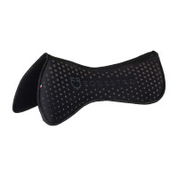 Aba de compensação em memory foam com grip com glitter e logótipo em silicone Preto / prata