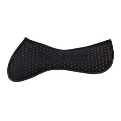 Aba de compensação em memory foam com grip com glitter e logótipo em silicone Preto / prata Aba de compensação em memory foam com grip com glitter e logótipo em silicone Preto / prata
