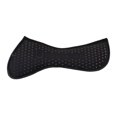 Aba de compensação em memory foam com grip com glitter e logótipo em silicone Preto / prata Aba de compensação em memory foam com grip com glitter e logótipo em silicone Preto / prata