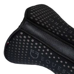 Aba de compensação em memory foam com grip com glitter e logótipo em silicone Preto / prata Aba de compensação em memory foam com grip com glitter e logótipo em silicone Preto / prata