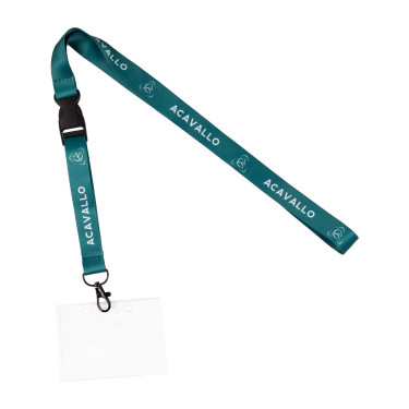 Porta-crachá com cordão logotipo Acavallo Verde