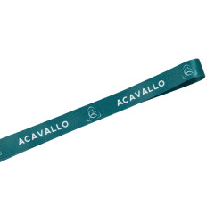 Porta-crachá com cordão logotipo Acavallo Verde