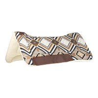Sela ocidental Dakota com enchimento em lã ecológica Cinza / castanho / dourado