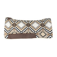 Sela ocidental Dakota com enchimento em lã ecológica Cinza / castanho / dourado