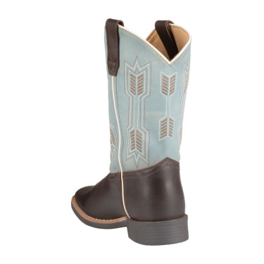 Botas Arrow Western para crianças Castanho / azul céu