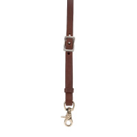 Peitoral western de couro Envernizado Castanho