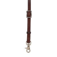 Peitoral western de couro Envernizado Castanho