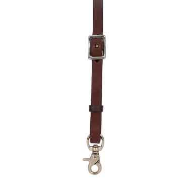 Peitoral western de couro Envernizado Castanho