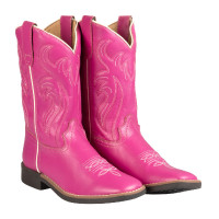 Botas western de rancho para menina Rosa