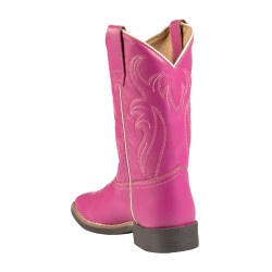Botas western de rancho para menina Rosa