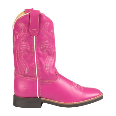 Botas western de rancho para menina Rosa