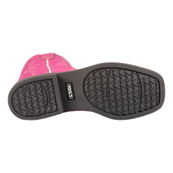 Botas western de rancho para menina Rosa