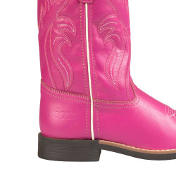 Botas western de rancho para menina Rosa