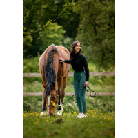 Baselayer Je t'aime Equithème EQ-Kathya mulher Preto