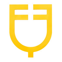 Logótipo Equestro recortado para parede Amarelo
