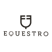 Logotipo Contratto Equestro adesivo de parede h 30 cm Preto