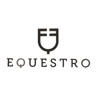 Logotipo Contratto Equestro adesivo de parede h 30 cm Preto