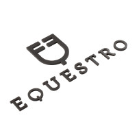 Logotipo Contratto Equestro adesivo de parede h 30 cm Preto