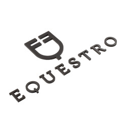Logotipo Contratto Equestro adesivo de parede h 30 cm Preto