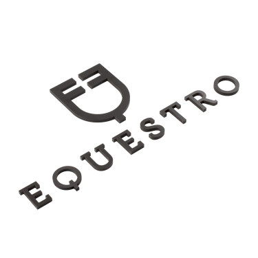 Logotipo Contratto Equestro adesivo de parede h 30 cm Preto