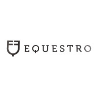 Logótipo Equestro estendido adesivo de parede h 20 cm Preto