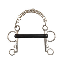 Pelham inox inteiro hastes corte borracha rígida