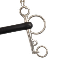 Pelham inox inteiro hastes corte borracha rígida