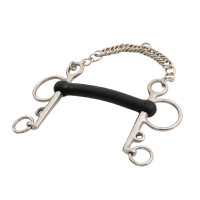 Pelham inox inteiro hastes corte borracha rígida