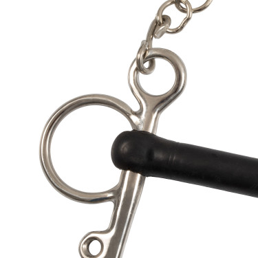 Pelham inox inteiro hastes corte borracha rígida