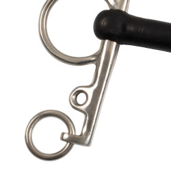 Pelham inox inteiro hastes corte borracha rígida