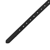 Tiras de esporas em couro com interior em nylon Preto