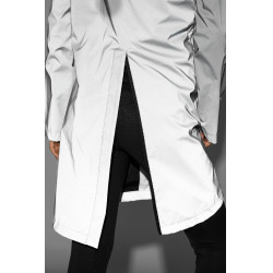 Impermeável refletor Horze feminino Impressão refletiva Cinzento
