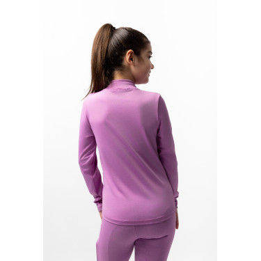 Camiseta de treino infantil Horze Mea Pensamento pálido Violeta