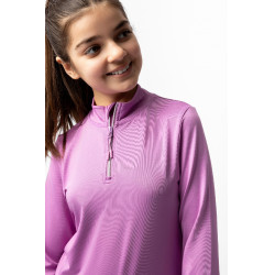 Camiseta de treino infantil Horze Mea Pensamento pálido Violeta