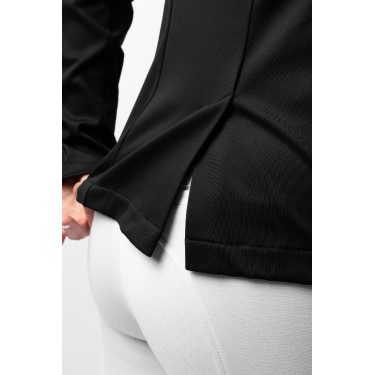 Casaco de competição Horze Ada com lantejoulas feminino Preto