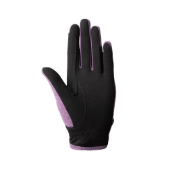 Luvas Horze Fay JR Ameixa preta Violeta Luvas Horze Fay JR Ameixa preta Violeta
