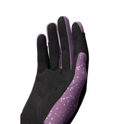 Luvas Horze Fay JR Ameixa preta Violeta Luvas Horze Fay JR Ameixa preta Violeta