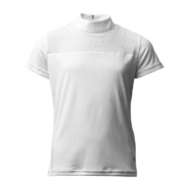 Polo de competição infantil equitação Horze Kaya com strass