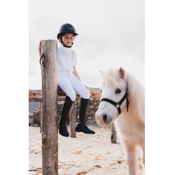Polo de competição infantil equitação Horze Kaya com strass