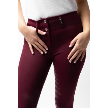 Calça de equitação Horze Evelyn com fundo integral feminino Port Royale Bord&amp;amp;amp;amp;amp;ocirc;