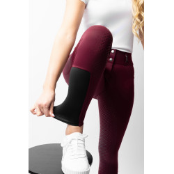 Calça de equitação Horze Evelyn com fundo integral feminino Port Royale Bord&amp;amp;amp;amp;amp;ocirc;