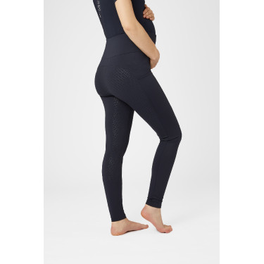 Legging de maternidade Horze Ginny com grip integral e bolsos para telefone Azul-marinho