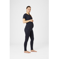 Legging de maternidade Horze Ginny com grip integral e bolsos para telefone Azul-marinho